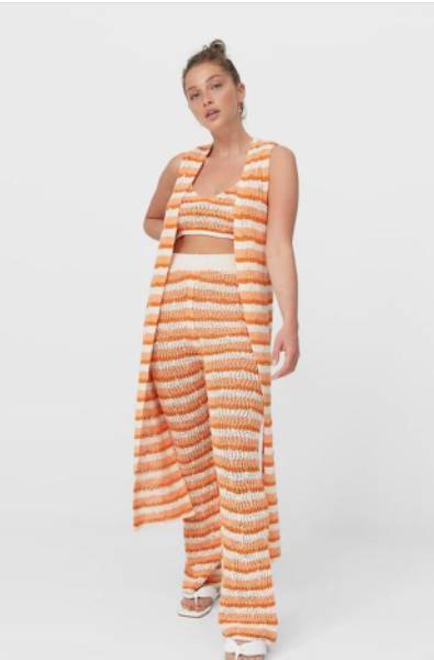 El crochet está pisando fuerte 1 El crochet está pisando fuerte La moda nunca para, siempre está innovando y volviendo. Eso lo podemos evidenciar con el crochet, las prendas que se están usando por estos días como arroz. Y es que van desde los gorros hasta un lindo vestido corto o largo.