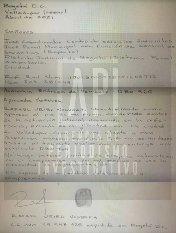 Familia de Rafael Uribe pide que les devuelvan carro en que raptaron a Yuliana 3 Familia de Rafael Uribe pide que les devuelvan carro en que raptaron a Yuliana Cinco años y medio han transcurrido desde aquel 4 de diciembre de 2016, cuando una camioneta Nissan X-Trail de placas DBO-960, conducida por Rafael Uribe Noguera, llegó hasta el humilde barrio Bosque Calderón (ubicado en la parte alta de Chapinero) y raptó a la pequeña Yuliana Samboní, de tan solo 7 añitos.