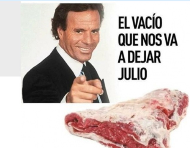 Los memes infaltables de Julio Al acercarse el mes de julio, las redes sociales estallaron con los memes que le hacen al cantante español Julio Iglesias, debido a que su nombre coincide con el séptimo mes del año.