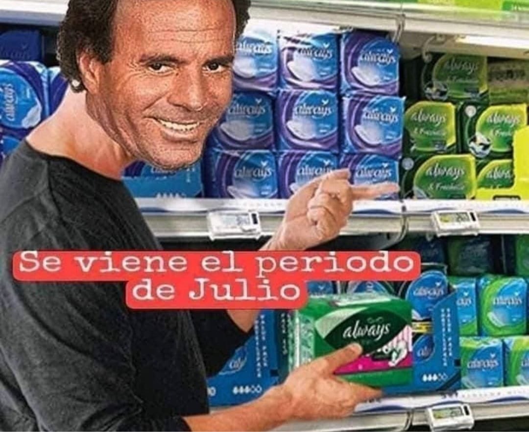 Los memes infaltables de Julio Al acercarse el mes de julio, las redes sociales estallaron con los memes que le hacen al cantante español Julio Iglesias, debido a que su nombre coincide con el séptimo mes del año.