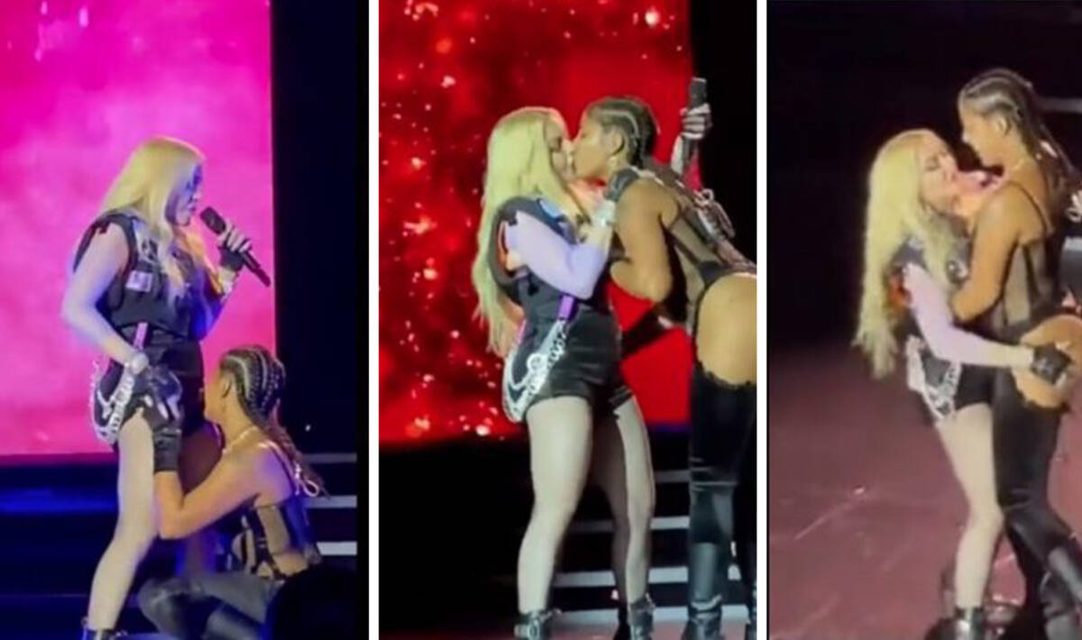 Madonna se dio tremendo beso con Tokischa en evento del orgullo gay La cantante&nbsp;Madonna&nbsp;se dio un 'candente'&nbsp;beso con la dominicana&nbsp;Tokischa&nbsp;durante un evento del orgullo gay llamado “Gay Pride”, que se llevó a cabo en la ciudad de Nueva York, dejando a los asistentes emocionados e impactados.
