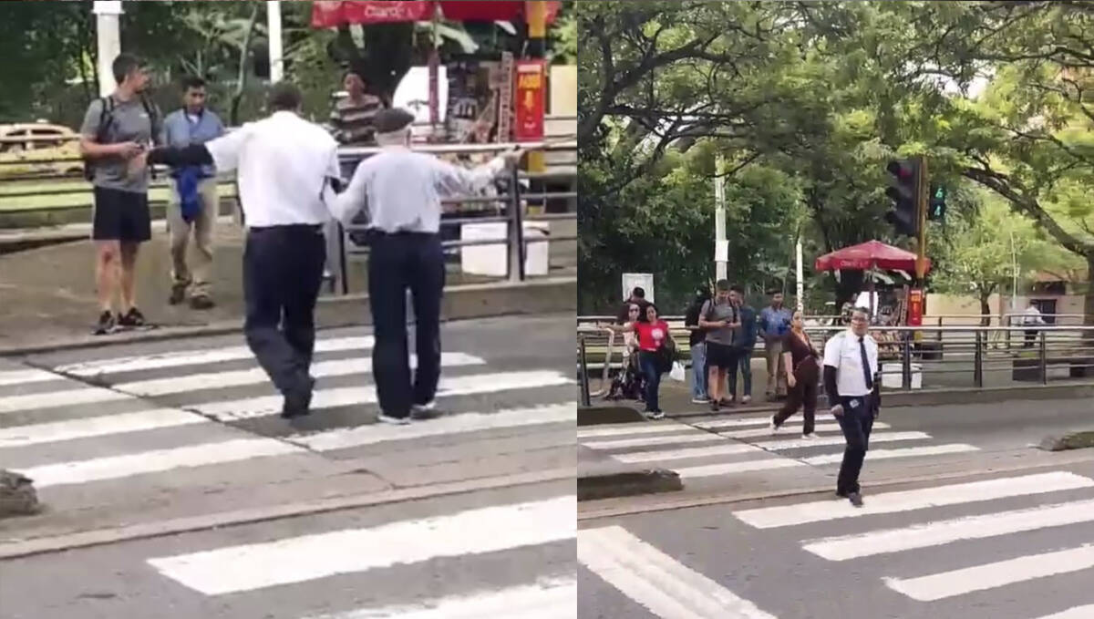 ¡Conmovedor! Chófer de un bus se bajó del vehículo para ayudar a un abuelito 7 ¡Conmovedor! Chófer de un bus se bajó del vehículo para ayudar a un abuelito En las redes sociales se hizo viral el video de un chófer del MIO (Transporte masivo en Santiago de Cali), que se baja de su vehículo para ayudar a un abuelito a cruzar la calle.
