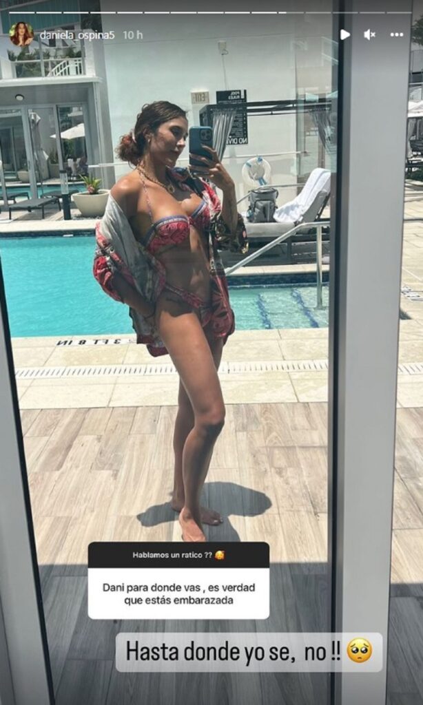 Daniela Ospina habló sobre si está embarazada 1 Daniela Ospina habló sobre si está embarazada La modelo Daniela Ospina, quien tiene una nueva pareja, ha dejado la duda en más de uno si está embarazada de su novio, el cantante venezolano Gabriel Coronel.