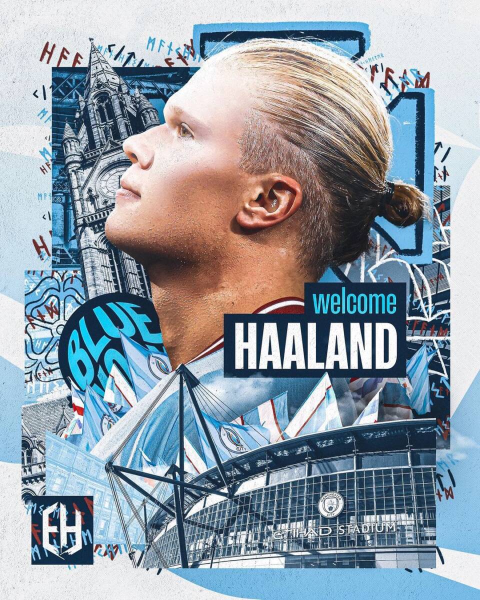 Haaland llegó al Manchester City y dijo que quiere "ganar trofeos" con su equipo 3 Haaland llegó al Manchester City y dijo que quiere "ganar trofeos" con su equipo Erling Haaland afirmó este lunes que quiere "ganar trofeos" con el Manchester City, que oficializó la llegada del atacante noruego, con el que espera poder conquistar por fin la Liga de Campeones europea.