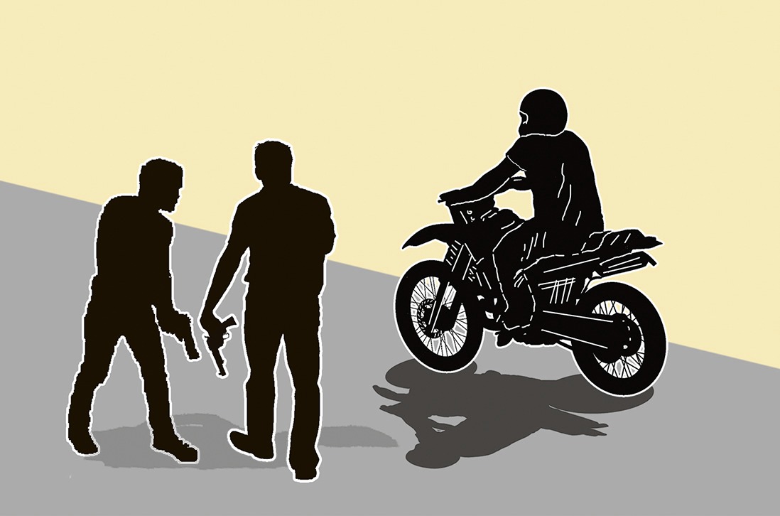 Cita de la muerte en Soacha La cuadra de este barrio fue acordonada a cabalidad. El cadáver del joven quedó a plena vista de los lugareños, con un tiro en el rostro que segó su vida en un parpadeo. Su moto, con la que se ganaba la vida, no estaba por ningún lado, razón por la cual se creyó que su muerte obedeció a un descarado hurto. Al parecer la cita, o servicio que pidieron los homicidas, había sido con el fin de despojarlo del vehículo de dos ruedas. Esta versión es la que cobra cada vez más fuerza.