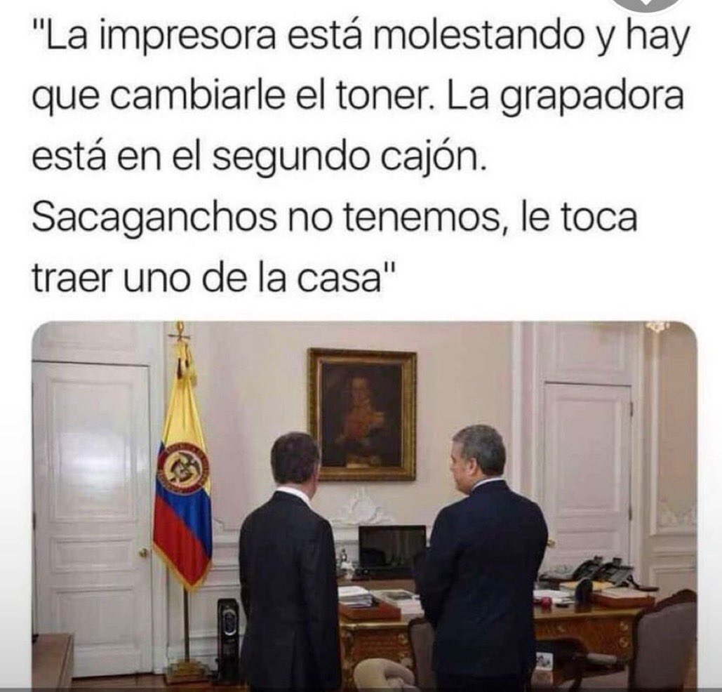 Los memes que dejó la reunión entre Duque y Petro 3 Los memes que dejó la reunión entre Duque y Petro Allí se les tomó una foto donde ambos aparecen sentados hablando y esta imagen fue tomada por los creativos internautas, quienes no dudaron en hacer memes muy graciosos sobre los dos mandatarios.