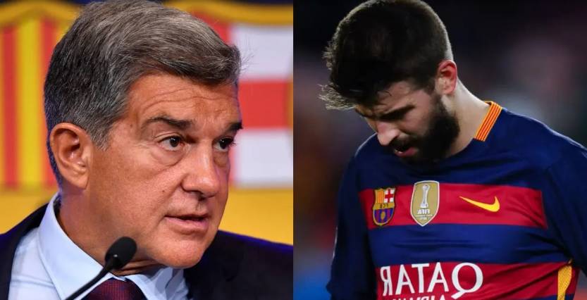 "Piqué está sufriendo mucho por su divorcio": presidente del Barcelona Hace poco, el presidente del Fútbol Club Barcelona, Joan Laporta, en una rueda de prensa defendió al jugador Gerald Piqué de las críticas y aseguró que a pesar de todo él es un ser humano.