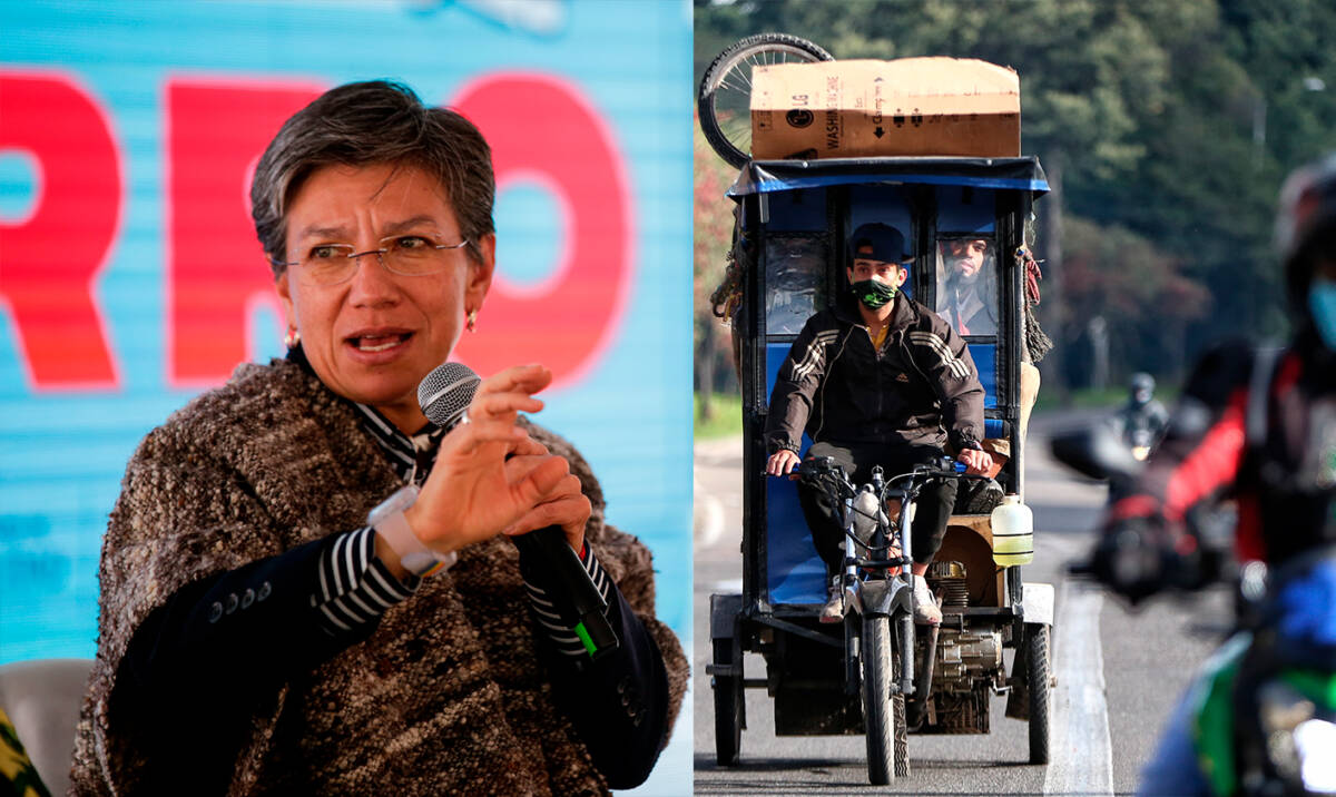 "Bicitaxismo sí, mototaxismo no": Alcaldesa 10 "Bicitaxismo sí, mototaxismo no": Alcaldesa Nuevamente la alcaldesa Claudia López volvió a pronunciarse en su cuenta de Twitter respecto a los bicitaxis y mototaxis que quiere sacar de la ciudad, justo en medio de las protestas que se registran a tempranas horas de la mañana de este jueves en el sector de Patio Bonito.