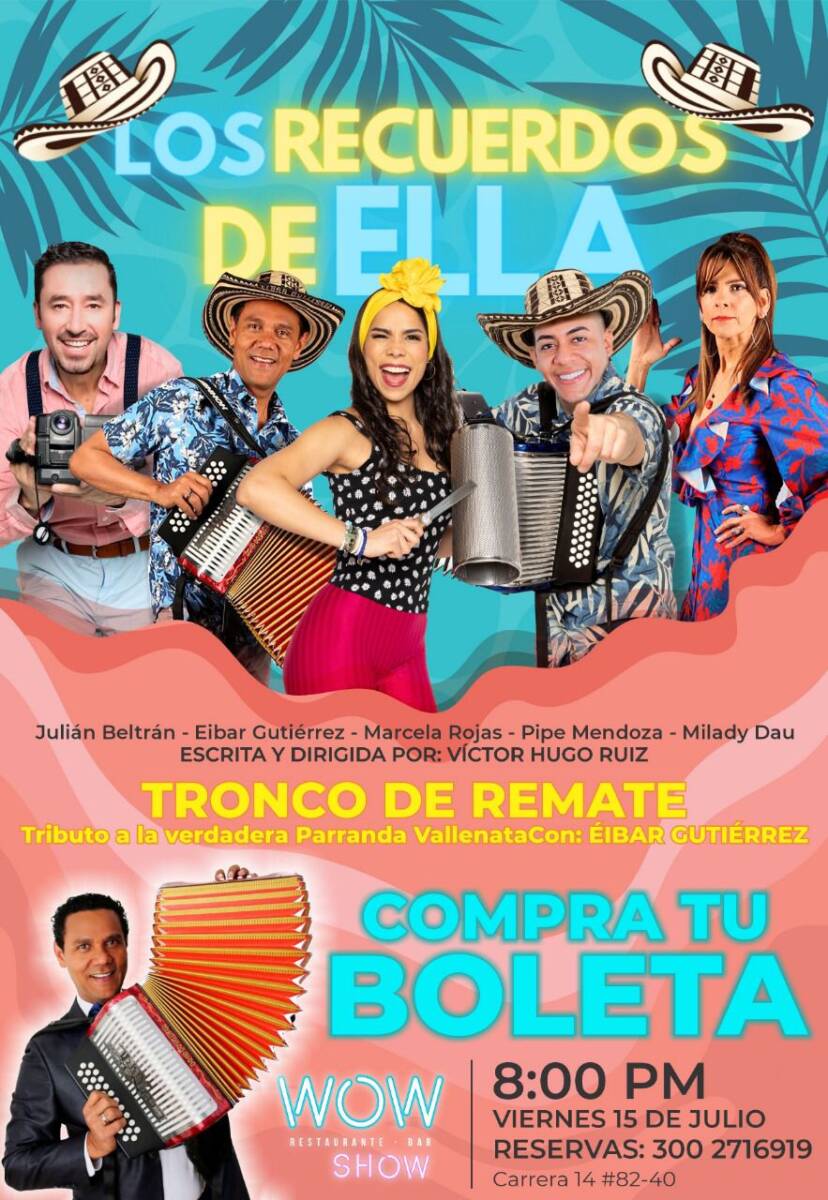 La comedia que lo pone a cantar vallenato: 'Los recuerdos de ella' 1 La comedia que lo pone a cantar vallenato: 'Los recuerdos de ella' La comedia musical vallenata 'Los recuerdos de ella' vuelve a los escenarios tras dos años de ausencia y esta vez viene más recargada, pues con los sonidos del caribe busca divertir al público.