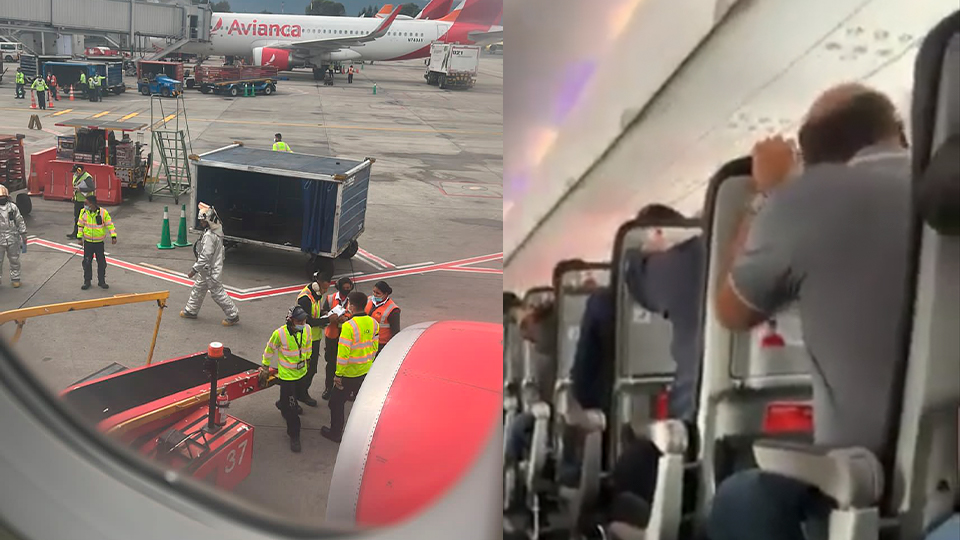 Pánico en avión durante aterrizaje de emergencia en El Dorado Por fortuna, la situación no pasó a mayores y el avión pudo aterrizar. Por el momento se desconocen las causas del incidente y las autoridades aeronáuticas investigan.