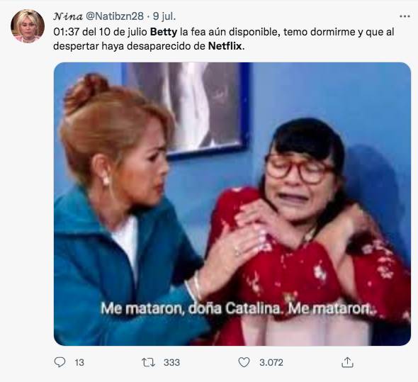 Los memes que deja la salida de 'Yo soy Betty, la fea' de Netflix 5 Los memes que deja la salida de 'Yo soy Betty, la fea' de Netflix 'Yo soy Betty la fea' es sin duda una de las telenovelas colombianas más famosas de la historia en nuestro país. Esta producción de RCN ha sido traducida a 25 idiomas y ha llegado a 180 países.