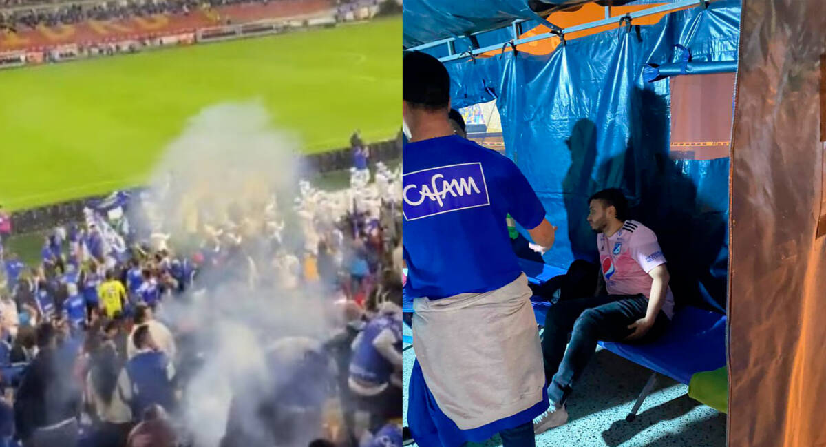 Hinchas de Millonarios resultaron heridos tras espectáculo de pirotecnia Las autoridades indicaron que por lo menos tres personas hinchas de Millonarios resultaron lesionadas durante la presentación de un show de fuegos pirotécnicos en el estadio El Campín, después de que el equipo azul le ganara a Pasto.