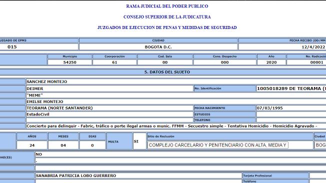 ¿Quién es el peligroso criminal que se voló de La Picota? Se voló por un tubo En la mañana de este viernes se conoció que un peligroso preso se fugó de la cárcel La Picota, una de las penitenciarias más custodiadas del país.