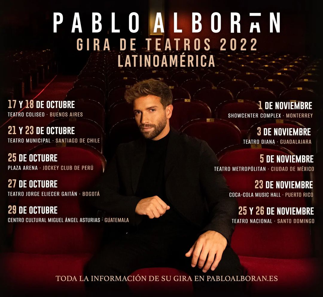 Pablo Alborán se presentará en el teatro Jorge Eliécer Gaitán de Bogotá 2 Pablo Alborán se presentará en el teatro Jorge Eliécer Gaitán de Bogotá Pablo Alborán llega a Colombia en un concierto íntimo en el Teatro Jorge Eliécer Gaitán de Bogotá, donde se reunirá con sus fans, quienes podrán apreciar lo mejor de su repertorio en un concierto en formato para teatro más cercano, y que será clave para desgranar canción a canción la discografía musical del artista español.