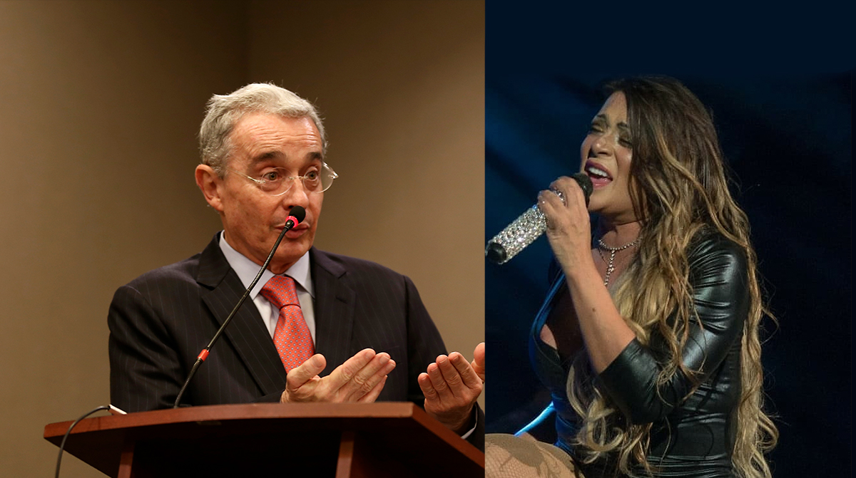 La serenata de Marbelle a Álvaro Uribe La cantante de música popular, Marbelle, sorprendió con una serenata al expresidente Álvaro Uribe en la convención del Centro Democrático que se desarrolla en Bogotá.