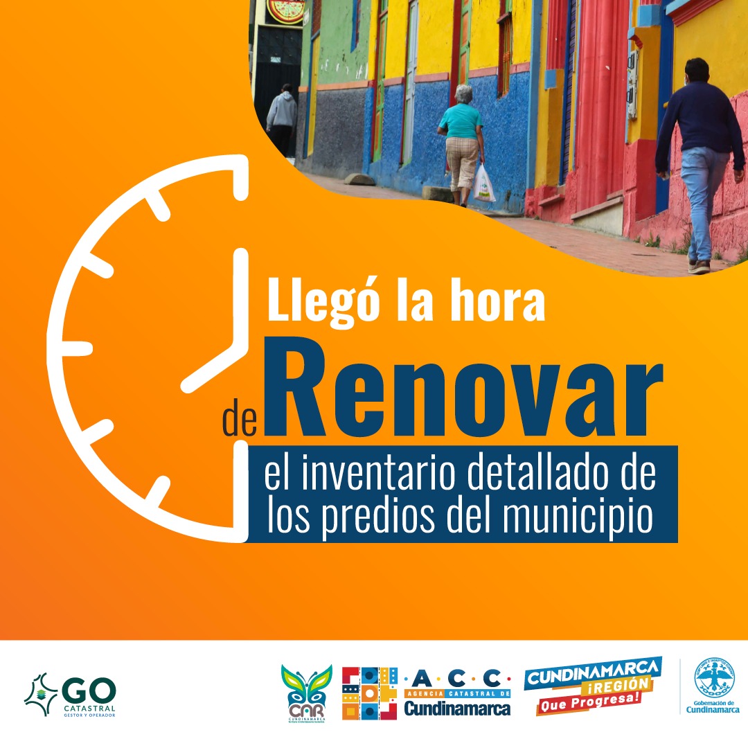 La ACC lidera el proceso de actualización catastral en municipios de Cundinamarca La Agencia Catastral de Cundinamarca viene adelantando este proceso con un enfoque multipropósito en diferentes municipios, con el fin de que sea este el insumo para la implementación de políticas públicas, programas y proyectos en general en el departamento.