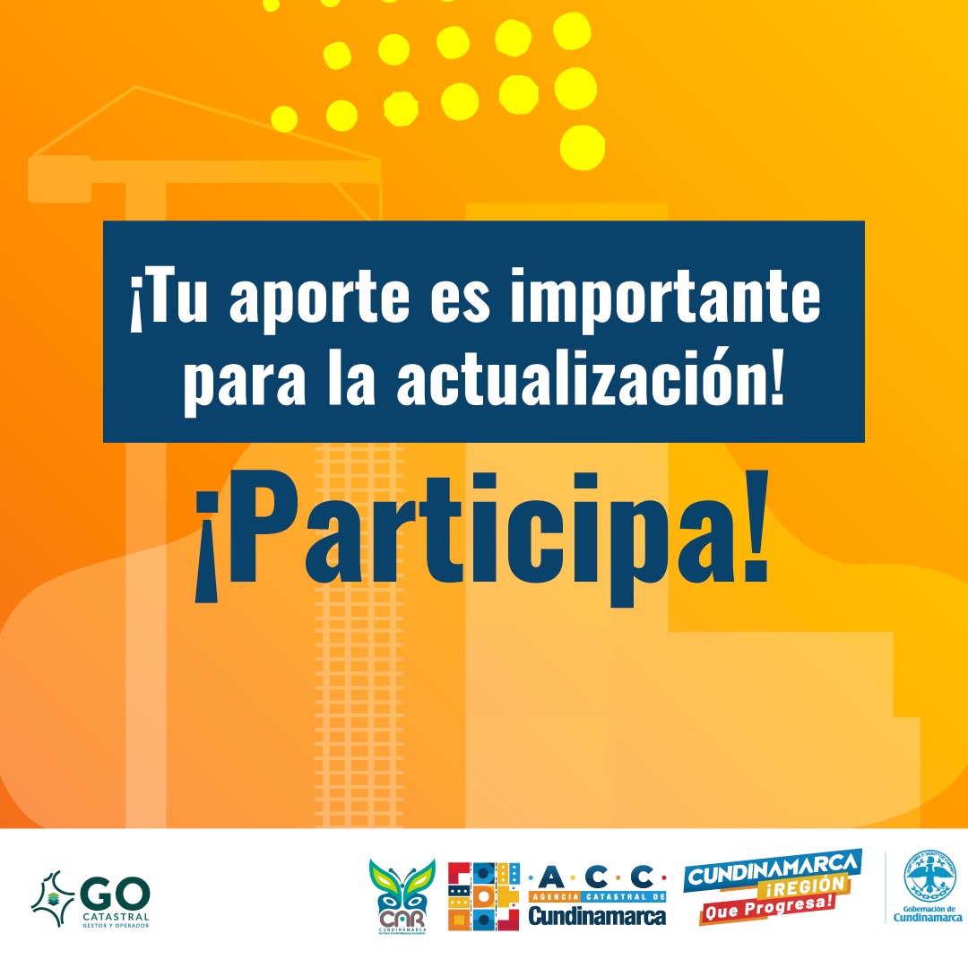 La ACC lidera el proceso de actualización catastral en municipios de Cundinamarca La Agencia Catastral de Cundinamarca viene adelantando este proceso con un enfoque multipropósito en diferentes municipios, con el fin de que sea este el insumo para la implementación de políticas públicas, programas y proyectos en general en el departamento.