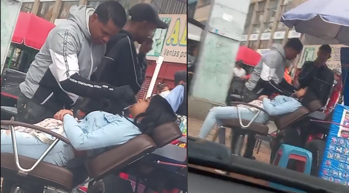 En Video: Captan a hombre haciendo procedimiento odontológico en la Av. Jiménez Son tantas cosas que se ven a diario en las redes sociales que ya no es fácil sorprenderse con lo que ocurre en la sociedad, pero esto es de no creer, un hombre en plena calle de Bogotá fue captado por transeúntes realizando un procedimiento odontológico.