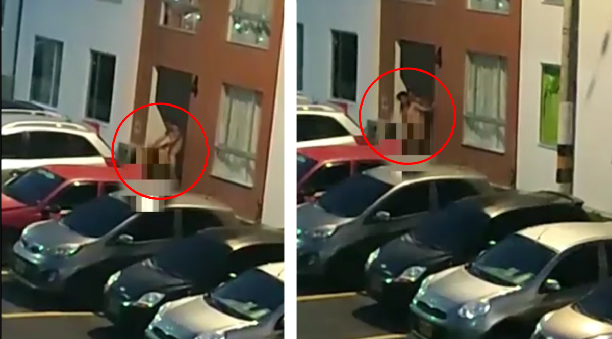 En video: Pareja fue captada teniendo relaciones en conjunto residencial 2 En video: Pareja fue captada teniendo relaciones en conjunto residencial Una pareja de jóvenes tuvo relaciones sexuales en la zona comunal de un conjunto residencial en Pereira. El descarado hecho quedó registrado en los videos de las cámaras de seguridad de la propiedad.