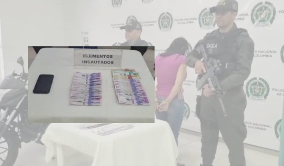 Capturan a mujer que era cómplice de su hijo ladrón de motos La mujer de 48 años fue capturada por la Policía de Bucaramanga, cuando al parecer ayudaba a su hijo ladrón de motos a cobrar extorsiones.