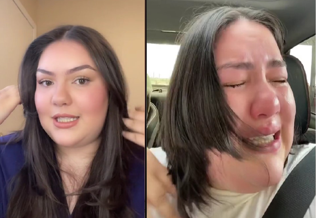 Mujer lloró desconsolada luego que un peluquero la trasquilara 1 Mujer lloró desconsolada luego que un peluquero la trasquilara Realizarse un cambio de look es algo que debería generar felicidad, tranquilidad, pero no muchas veces acudir al peluquero resulta ser una buena idea, o al menos eso es lo que piensa una joven mujer que terminó llorando desconsolada luego que el profesional, la trasquilara.