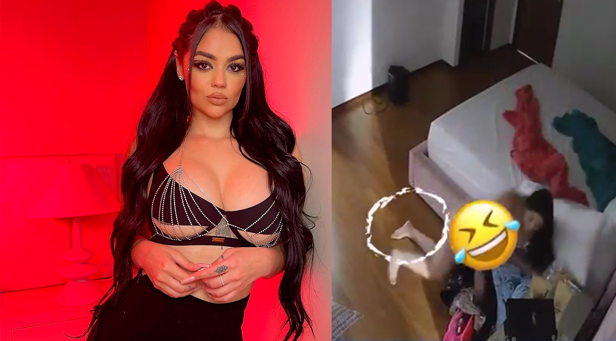EN VIDEO: 'La segura' se cayó de la cama desnuda y se dio tremendo golpe en la cara La influencer conocida como 'La Segura' en sus redes sociales compartió la graciosa caída que tuvo en su casa cuando estaba durmiendo desnuda después de una noche alocada con su novio.