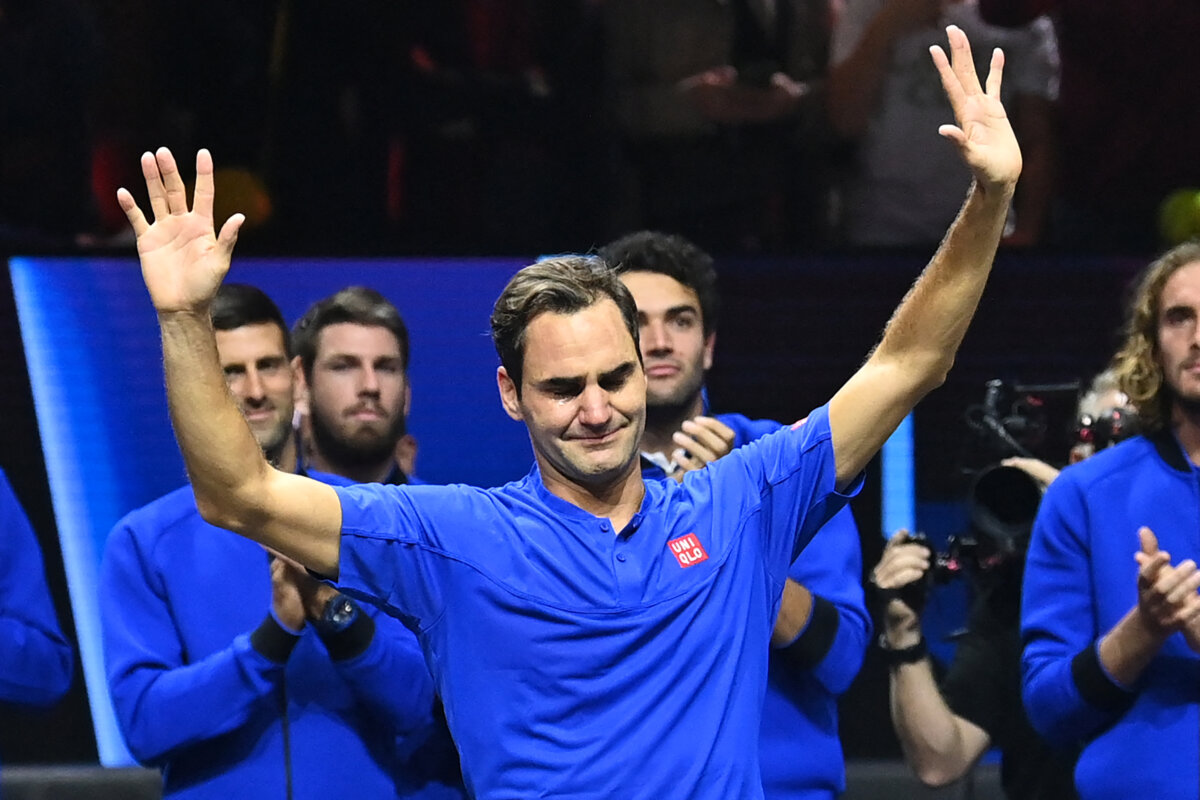 Las lágrimas de Federer en su retiro "Ha sido un día maravilloso. Les he dicho a los chicos que estoy feliz, no triste", comenzó diciendo en su discurso un&nbsp;Federer&nbsp;que tuvo que dejar de hablar en varias ocasiones al romper a llorar, sobre todo cuando agradeció el apoyo de sus padres, su esposa Mirka y sus hijos, todos presentes para el adiós.