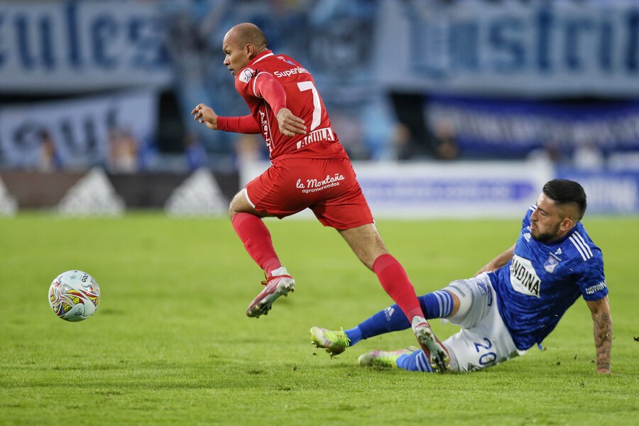 América le empató a Millos en el último minuto, en El Campín Este jueves se jugó en el estadio El Campín el clásico Millonarios vs América de Cali, que corresponde a la fecha 14 de la Liga BetPlay 2022-2.
