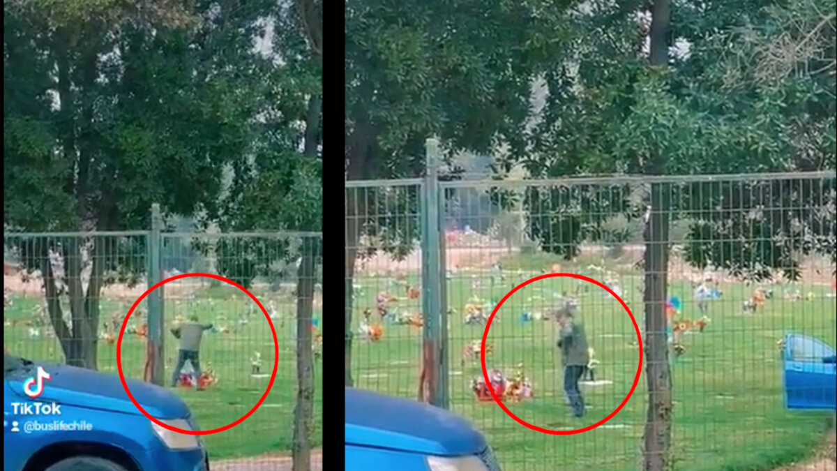 ¡Conmovedor! Hombre baila alrededor de la tumba de un ser querido 1 ¡Conmovedor! Hombre baila alrededor de la tumba de un ser querido En TikTok se hizo viral el video de un hombre bailando alrededor de la tumba de un ser querido en Chile.