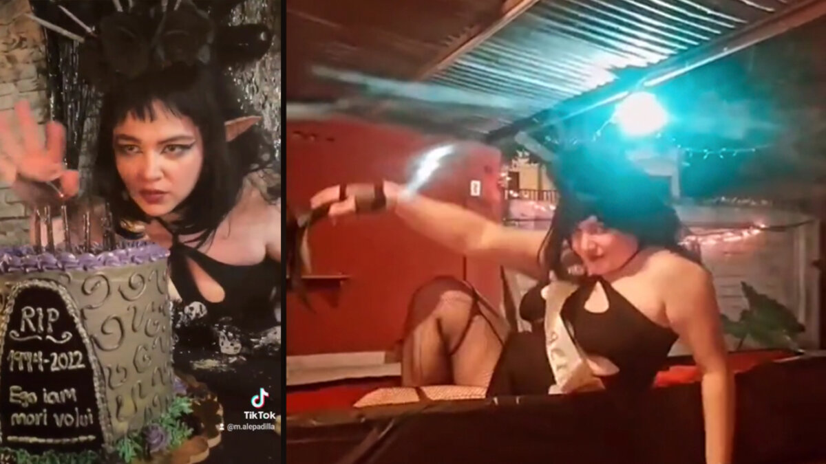 VIDEO: Mujer celebró su cumpleaños haciendo su propio funeral  Con ataúd y hasta testamento, una joven de 28 años celebró por lo grande su cumpleaños con una rara y extraña temática: su propio funeral.