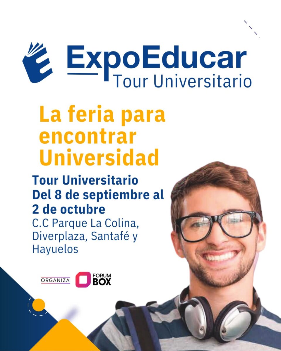 ¿No sabe dónde estudiar? Péguese la vuelta por la feria universitaria gratuita en Bogotá 1 ¿No sabe dónde estudiar? Péguese la vuelta por la feria universitaria gratuita en Bogotá Pilas, porque hasta el próximo 2 de octubre, podrá asistir a una nueva feria universitaria gratuita e itinerante Expo Educar, en el que estarán a disposición varias universidades e instituciones de educación superior, para que las personas puedan definir qué y dónde estudiar.