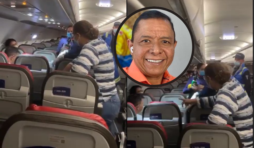 Iván René tuvo que ser atendido en un avión por posible infarto 1 Iván René tuvo que ser atendido en un avión por posible infarto El exfutbolista Iván René Valenciano tuvo que ser atendido dentro del avión en el que se dispondría a viajar de Bogotá a Barranquilla, por un posible infarto.