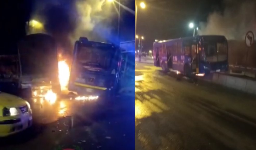 Tractomula se incinera tras grave accidente con bus del Sitp en Usme 10 Tractomula se incinera tras grave accidente con bus del Sitp en Usme En la madrugada de este miércoles se presentó un grave accidente entre un bus del SITP y una tractomula que quedó incinerada, afortunadamente ambos conductores se encuentran fuera de peligro. El hecho ocurrió en la localidad de Usme.