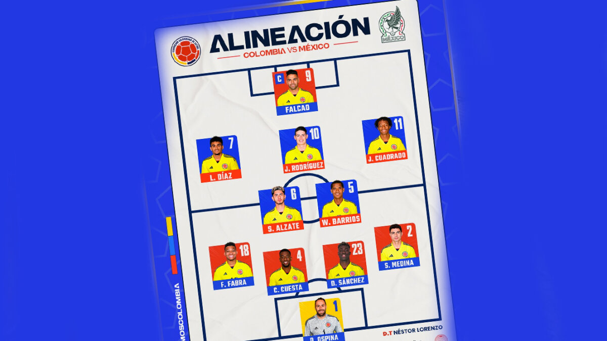 Esta es la nómina de la Selección Colombia para enfrentar a México 8 Esta es la nómina de la Selección Colombia para enfrentar a México Un nuevo reto se avecina en la Selección Colombia, ahora dirigida por Néstor Lorenzo. Después de golear a Guatemala, el pasado sábado (4-1), el equipo nacional enfrentará esta noche (9:00 p.m.) a México, en el estadio Levi's de Santa Clara (EE. UU.). Y para este segundo encuentro amistoso el estratega argentino definió la nómina titular. Se la presentamos.