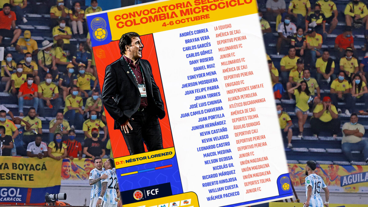 La nueva convocatoria de Lorenzo en la Selección Colombia 6 La nueva convocatoria de Lorenzo en la Selección Colombia El trabajo de Néstor Lorenzo como técnico de la Selección Colombia no para. Tras el exitoso arranque de su ciclo, ganándole a Guatemala y a México, en los partidos amistosos disputados en Estados Unidos, el estratega argentino sacó una nueva convocatoria, pero esta vez para trabajar con futbolistas de la Liga local.