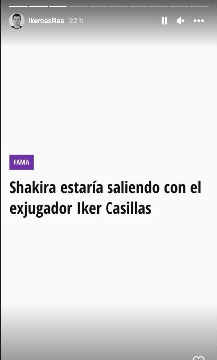 Íker Casillas no se quedó callado y se pronunció sobre coqueteo con Shakira El exarqueo de la selección española, Íker Casillas, le salió al paso a los medios de comunicación y decidió aclarar la situación con Shakira. Cabe recordar que desde hace uno días, se empezó a rumorar que el exjugador de fútbol estaba pretendiendo a la colombiana, la artista más exitosa de todos los tiempos.