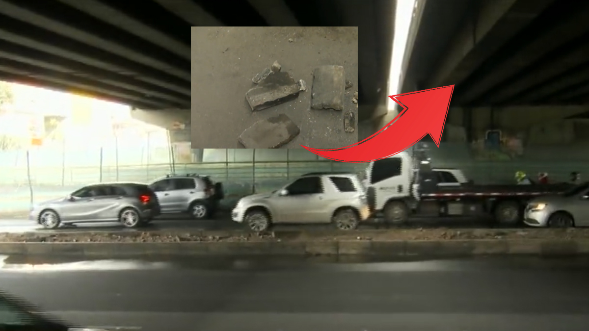 Conductores denuncian que puente de la av. calle 80 se viene abajo 4 Conductores denuncian que puente de la av. calle 80 se viene abajo Varios conductores alertaron a las autoridades debido a que parte de la estructura del puente de la calle 80 con avenida 68 se está viniendo abajo, situación que preocupa a los ciudadanos que transitan por esta zona, pues además del trancón eterno se le suma esta dificultad.