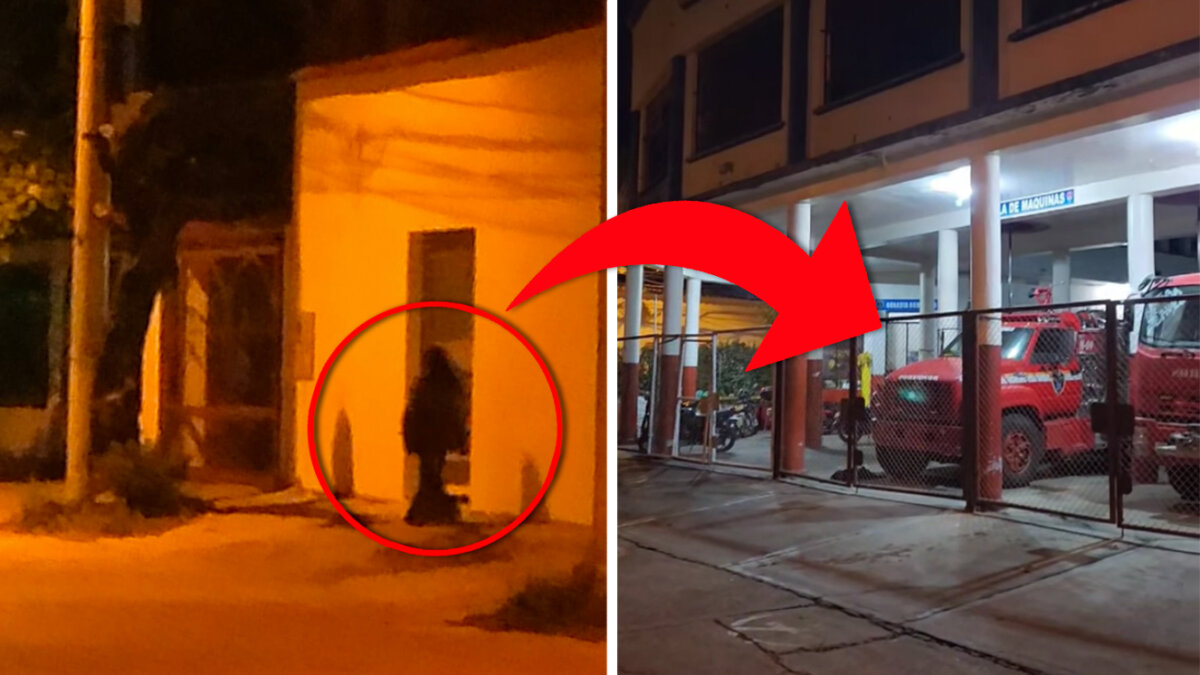 Bruja le pegó tremendo susto a un bombero en su estación La noche de las brujas se acerca y ya los hechos paranormales empiezan a tomar relevancia en las redes sociales. Esta vez, un bombero se llevó tremendo susto cuando se le apareció una mujer con vestido negro y apariencia terrorífica.