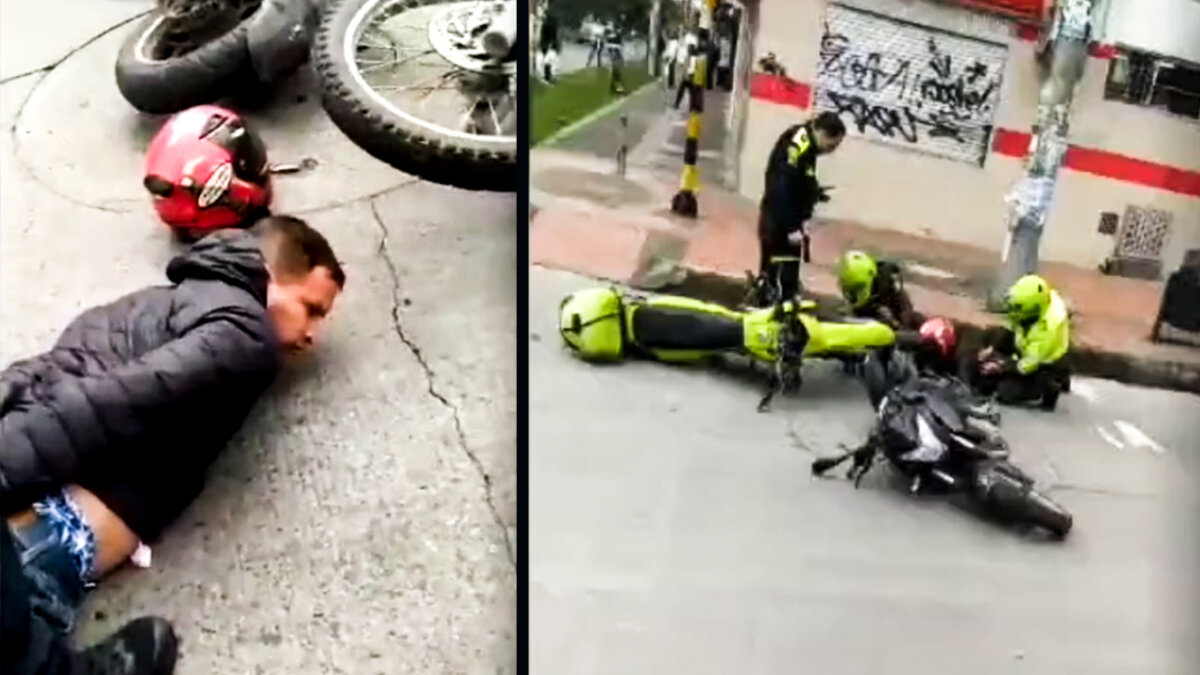 EN VIDEO: cayeron los motoladrones que causaban terror en el Garcés Navas Tras una persecución de película, la Policía Metropolitana de Bogotá logró en las últimas horas la captura de dos sujetos que se movilizaban en una motocicleta, quienes llevaban varios días robando y sembrando el pánico en el barrio Garcés Navas, localidad de Engativá, occidente de la capital.