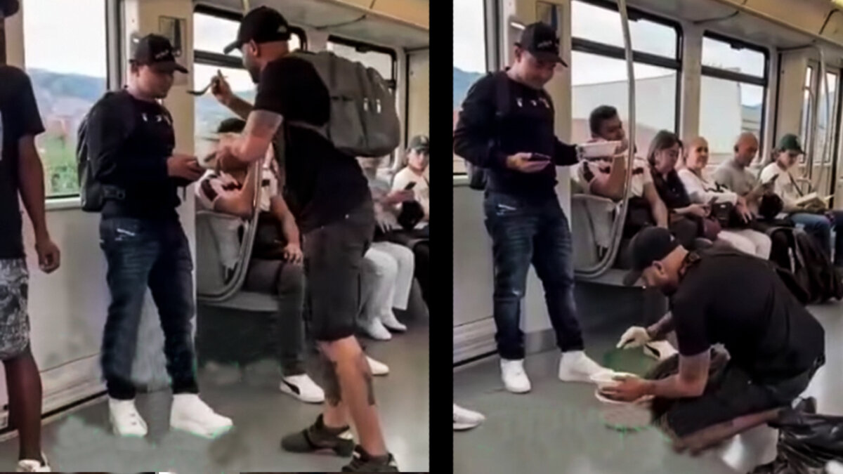 Hombre se rebusca el billete vendiendo sancocho en el metro de Medellín Las redes sociales se han convertido en el escenario perfecto para dar a conocer emprendimientos, algunos que son fuera de lo común son los que llaman más la atención de los internautas. Recientemente un ciudadano se ha hecho viral tras rebuscarse la platica vendiendo platos de sancocho nada más y nada menos que en el Metro de Medellín.