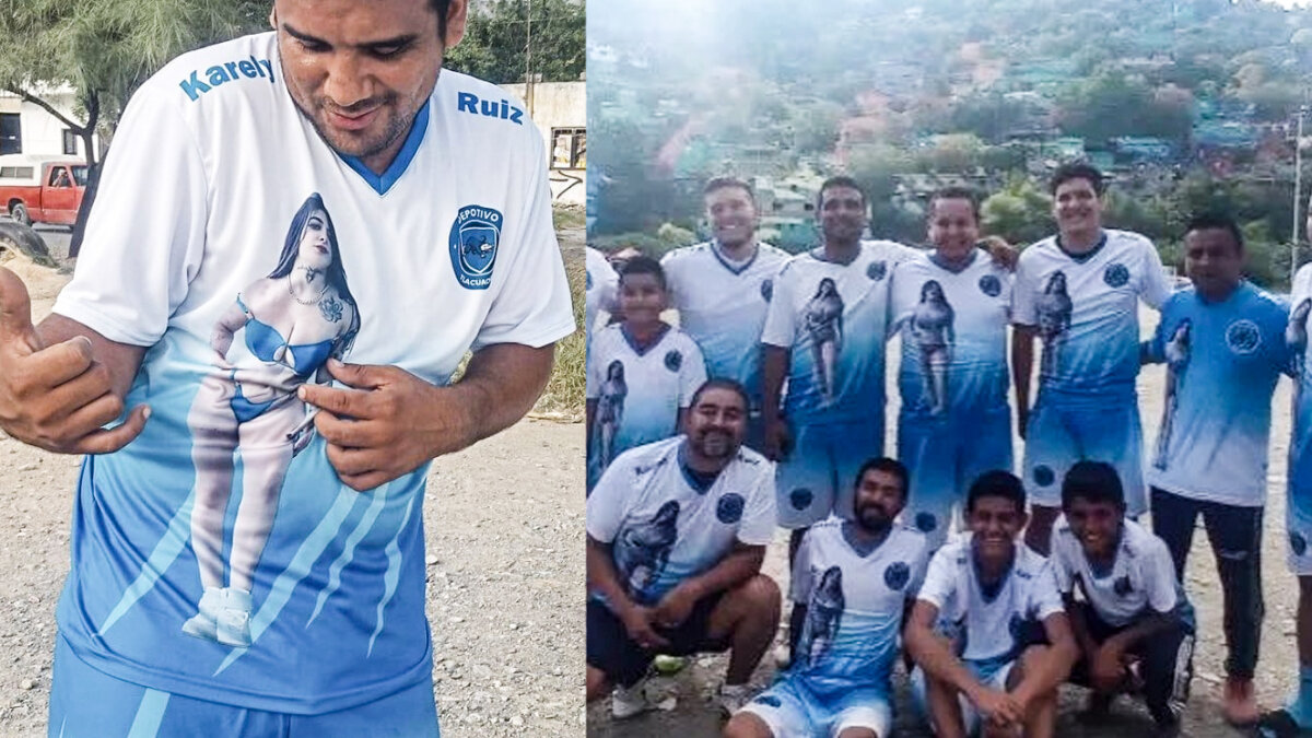 "Los enamoró": equipo de fútbol colocó a modelo de OnlyFans en su camiseta Embobados tiene la modelo de OnlyFans Karely Ruiz a todo un equipo de fútbol, a tal punto que hasta colocaron en el uniforme una foto en la que luce su escultural cuerpo.