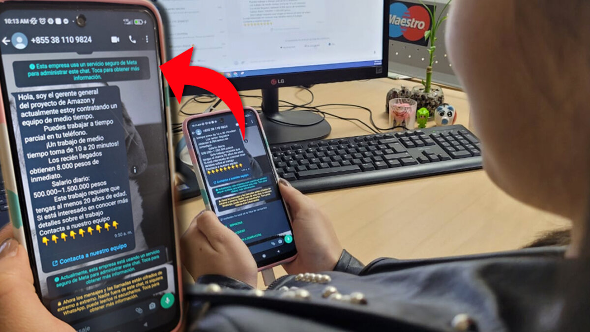 No se deje estafar: vea el nuevo mensaje de WhatsApp que usan los pillos Los pillos aprovechan que WhatsApp es una de las aplicaciones más usadas para estafar y robar. En la última semana, han estado enviando un mensaje que promete un trabajo fácil para ganar billete, pero no se deje engañar, esto no es real.