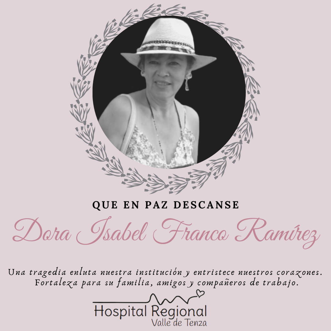 Paciente psiquiátrico asesinó a trabajadora de hospital Dora Isabel Franco Ramírez fue hallada asfixiada al interior del hospital regional del Valle de Tenza, ubicado en Garagoa (Boyacá), el responsable: un paciente psiquiátrico que horas antes había sido ingresado al centro asistencial.