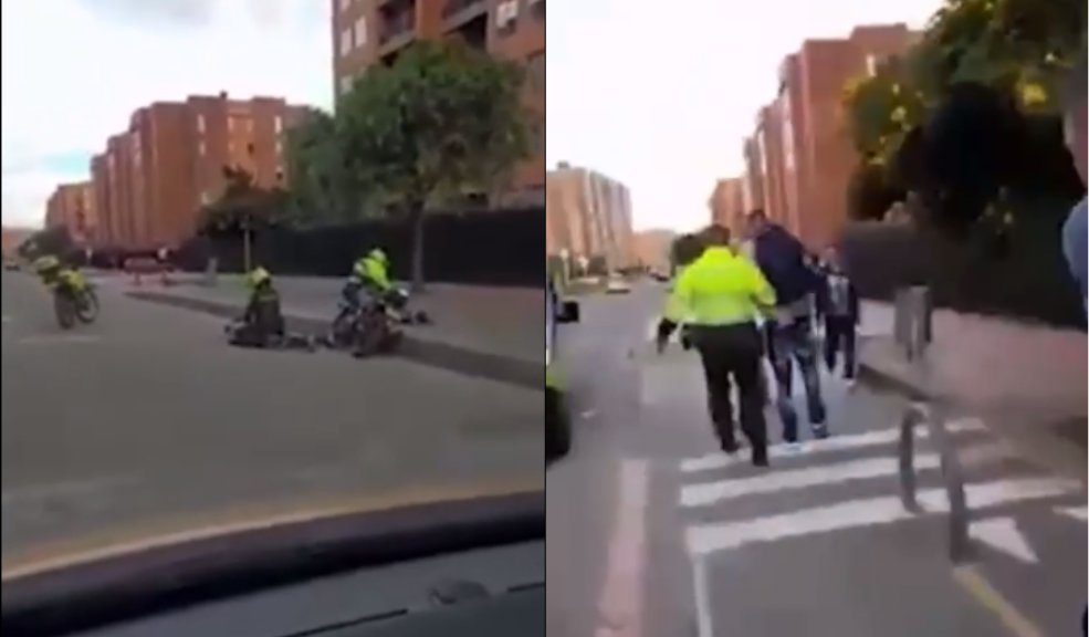 Pillos fueron atrapados luego de estrellarse contra un andén Se estrellaron y los atraparon. Dos pillos en motocicleta fueron atrapados por la Policía en medio de una persecución, luego de que los ladrones con armas de fuego, amenazaron y robaron a varias personas, en el barrio Villas de Granada, localidad de Engativá.