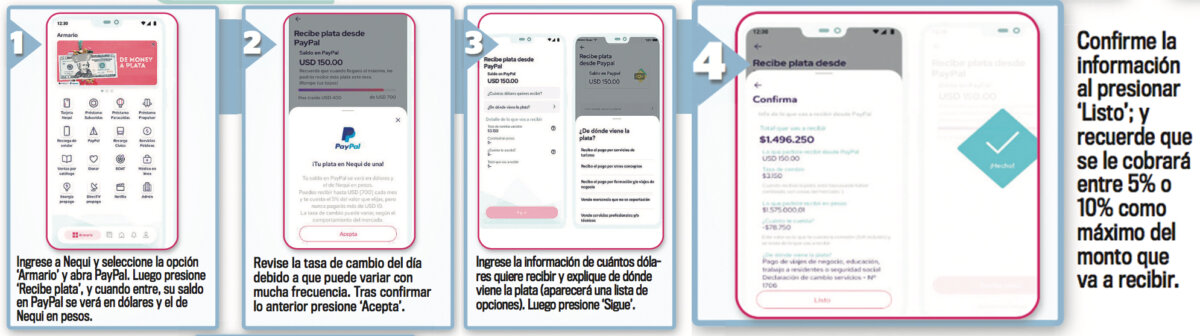 Aprenda a transferir su plata desde Paypal a Nequi 2 Aprenda a transferir su plata desde Paypal a Nequi Con el teletrabajo y el envío de dinero desde el exterior, la plataforma de PayPal se ha posicionado como una de las más importantes en el país para enviar y recibir dinero. Sin embargo, muchos desconocen cómo retirar el dinero en un cajero y por lo tanto, tampoco el cómo transferirlo a una cuenta o billetera virtual, como Nequi, por ejemplo.