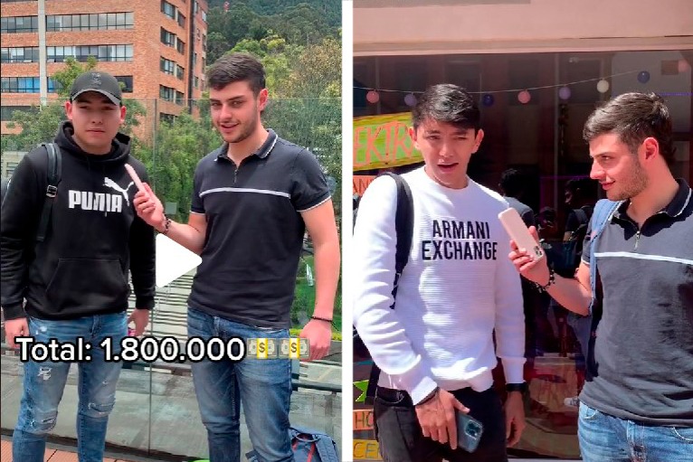 Las costosas pintas que usan los estudiantes de la Javeriana 1 Las costosas pintas que usan los estudiantes de la Javeriana Hace poco los lujosos carros que tenían algunos de los estudiantes de la Universidad de Los Andes causó gran sensación en las redes sociales. La brecha social que hay entre estudiantes de las diferentes universidades fue uno de los temas más comentados en las redes sociales, debido al video donde se veían un Ferrari, un Mercedes Benz y un Corvette, aunque también la situación tuvo un toque de humor.