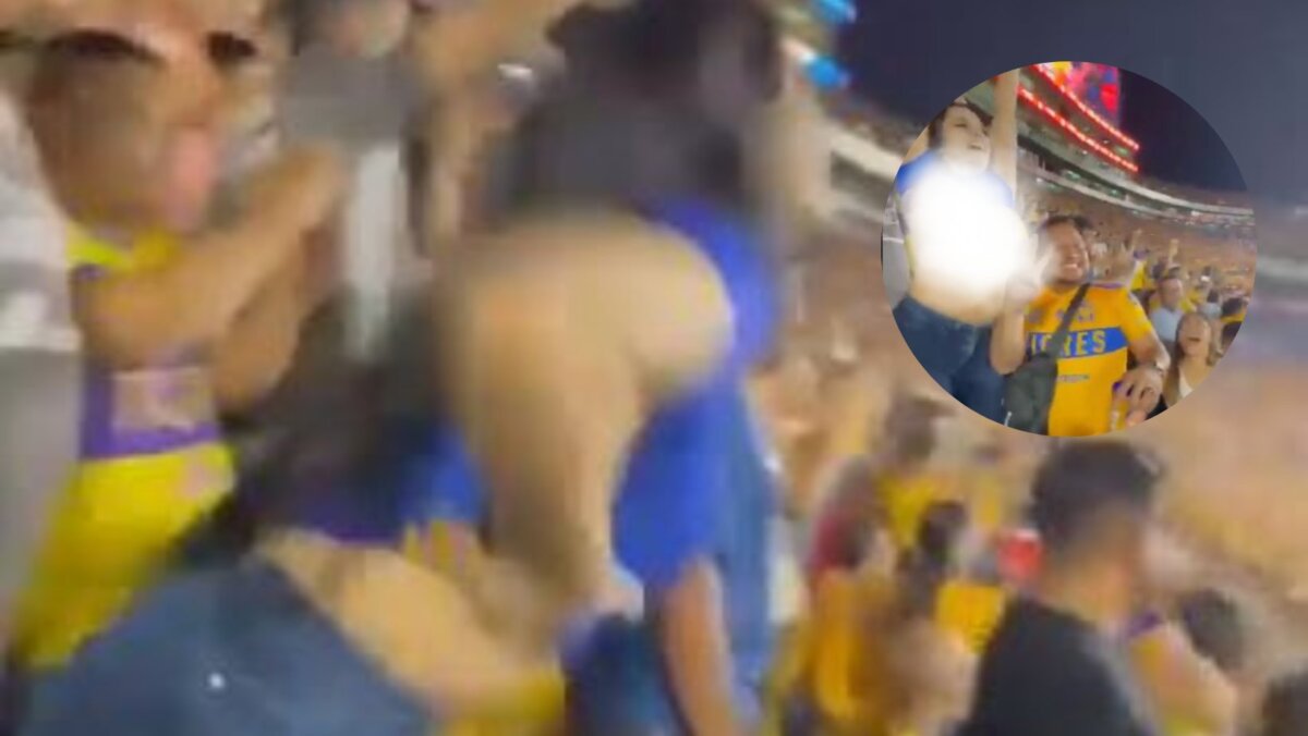 ¡De la emoción! Joven mostró sus pechos para celebrar el gol de su equipo La emoción que se vive en los partidos de fútbol es tanta que los apasionados por el deporte comente locuras y se dejan llevar por el momento. Ese fue el caso de una joven, que al ver el gol de su equipo favorito se levantó la camiseta y comenzó a sacudir los pechos frente a la fanaticada.