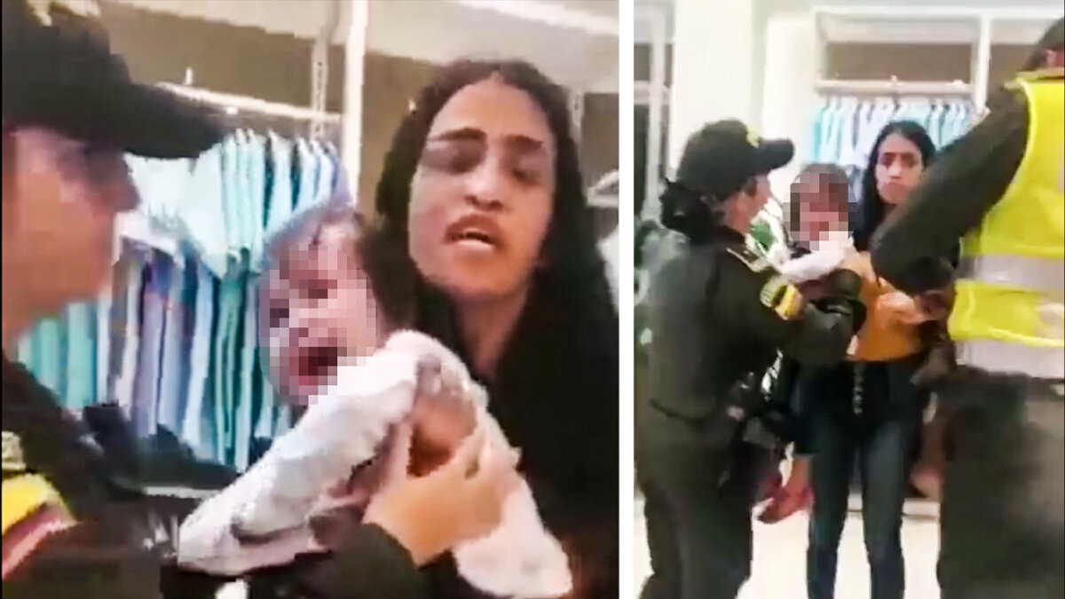 Indignación por procedimiento policial: mujer fue arrestada con su hija en brazos Por medio de redes sociales se ha difundido un video donde dos policías arrestan a una mujer mientras ella carga a su hija en brazos. Las imágenes ha generado indignación, pues la menor llora desconsolada porque tratan de separarla de su madre.