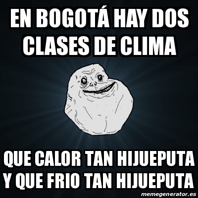 Los memes de la helada que hubo hoy en Bogotá Cabe resaltar que desde las 2:00 p.m. la ciudad se oscureció y las lluvias comenzaron a azotar diferentes localidades de Bogotá; las más afectadas por los aguaceros fueron Usme, Usaquén, San Cristóbal y Ciudad Bolívar.