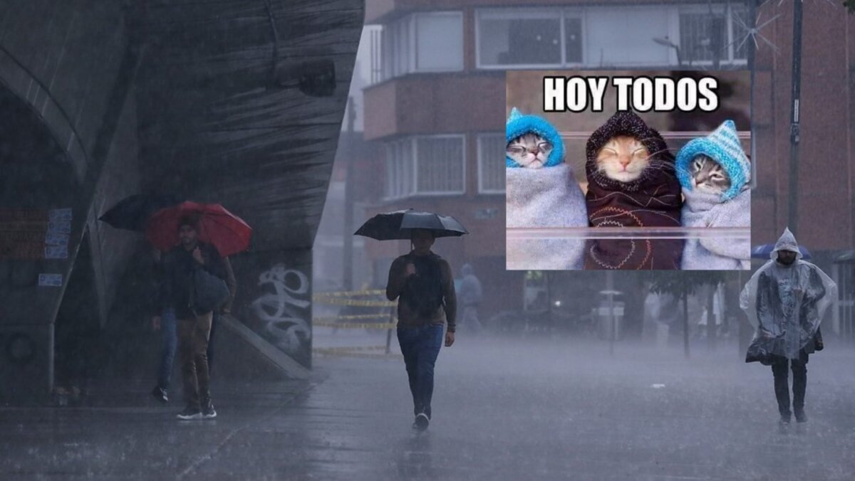 Los memes de la helada que hubo hoy en Bogotá 7 Los memes de la helada que hubo hoy en Bogotá Cabe resaltar que desde las 2:00 p.m. la ciudad se oscureció y las lluvias comenzaron a azotar diferentes localidades de Bogotá; las más afectadas por los aguaceros fueron Usme, Usaquén, San Cristóbal y Ciudad Bolívar.